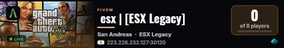  esx | [ESX Legacy] live status badge