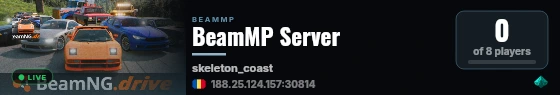 BeamMP Server live status badge