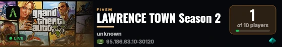 LAWRENCE TOWN Season 2 live status badge
