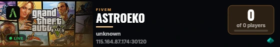 ASTROEKO live status badge