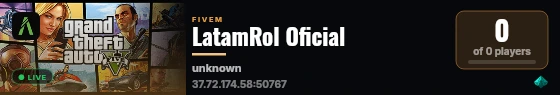 LatamRol Oficial live status badge