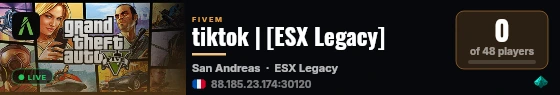 tiktok | [ESX Legacy] live status badge