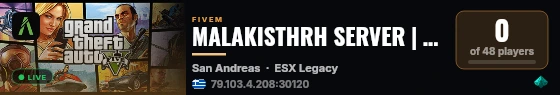 MALAKISTHRH SERVER | [ESX Legacy] live status badge