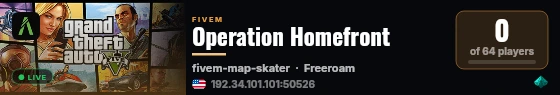 Operation Homefront live status badge