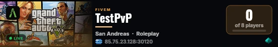 TestPvP live status badge