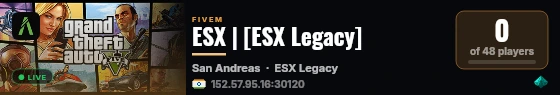 ESX | [ESX Legacy] live status badge