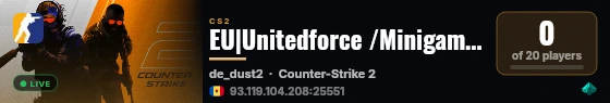 EU|Unitedforce /Minigames/store/timer/anime/knife live status badge