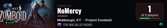 NoMercy live status badge