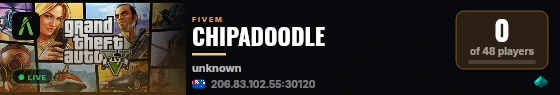 CHIPADOODLE live status badge