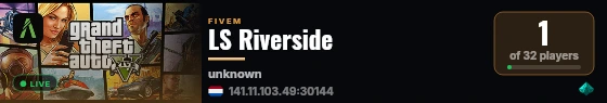 LS Riverside live status badge
