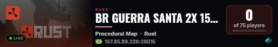 BR GUERRA SANTA 2X 15/08 live status badge