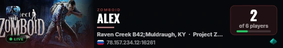 ALEX live status badge