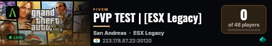 PVP TEST | [ESX Legacy] live status badge