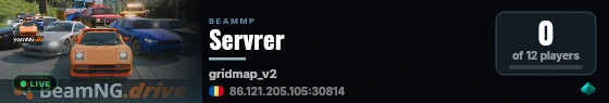 Servrer live status badge