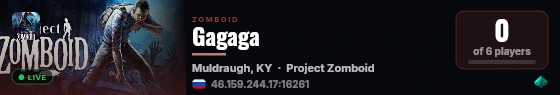 Gagaga live status badge