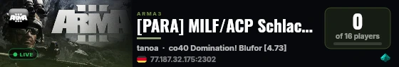 [PARA] MILF/ACP Schlachthof backup live status badge