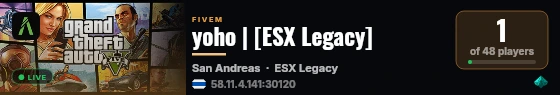 yoho | [ESX Legacy] live status badge