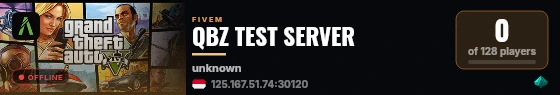 QBZ TEST SERVER live status badge