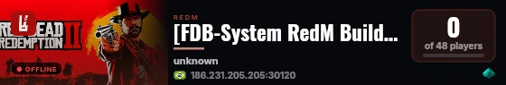 [FDB-System RedM Build] STEEL live status badge