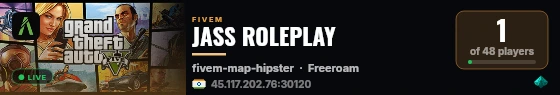 JASS ROLEPLAY live status badge