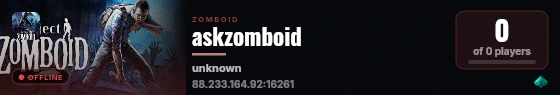 askzomboid live status badge