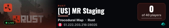 [US] MR Staging live status badge