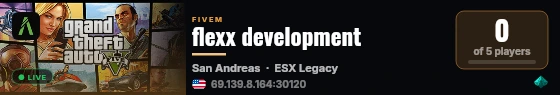 flexx development live status badge