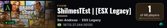 ShilmesTEst | [ESX Legacy] live status badge