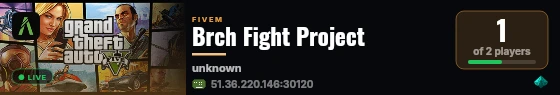 Brch Fight Project live status badge