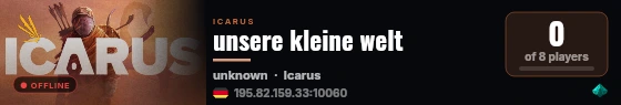 unsere kleine welt live status badge