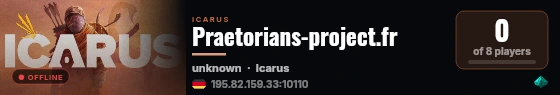 Praetorians-project.fr live status badge