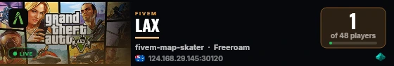 LAX live status badge