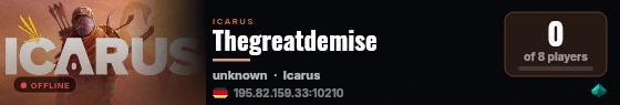 Thegreatdemise live status badge