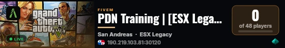 PDN Training | [ESX Legacy] live status badge