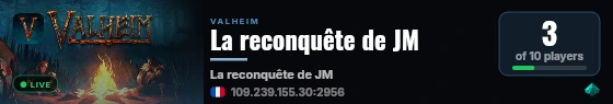 La reconquête de JM live status badge