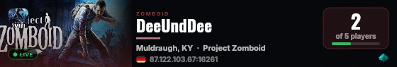 DeeUndDee live status badge