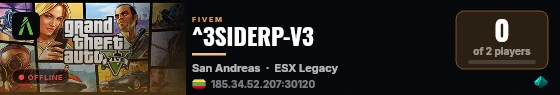 ^3SIDERP-V3 live status badge