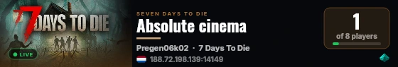 Absolute cinema live status badge