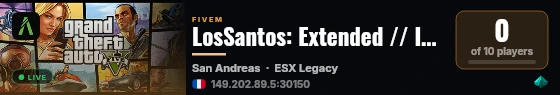 LosSantos: Extended // InfDev live status badge
