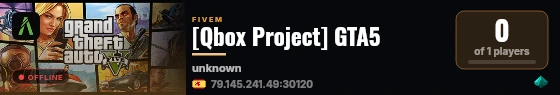 [Qbox Project] GTA5 live status badge