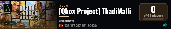 [Qbox Project] ThadiMalli live status badge
