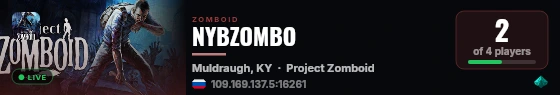 NYBZOMBO live status badge