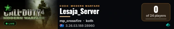 Lesaja_Server live status badge