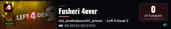 Fusheri 4ever live status badge