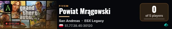 Powiat Mrągowski live status badge