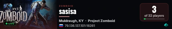 sasisa live status badge