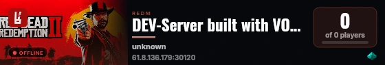 DEV-Server built with VORPCore! live status badge