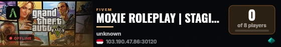 MOXIE ROLEPLAY | STAGING live status badge