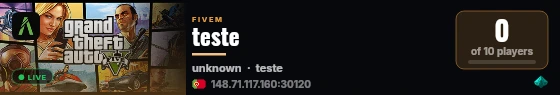 teste live status badge