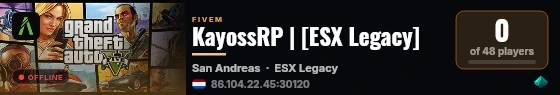 KayossRP | [ESX Legacy] live status badge